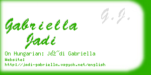 gabriella jadi business card